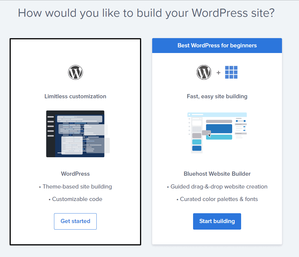 Install WordPress on Bluehost