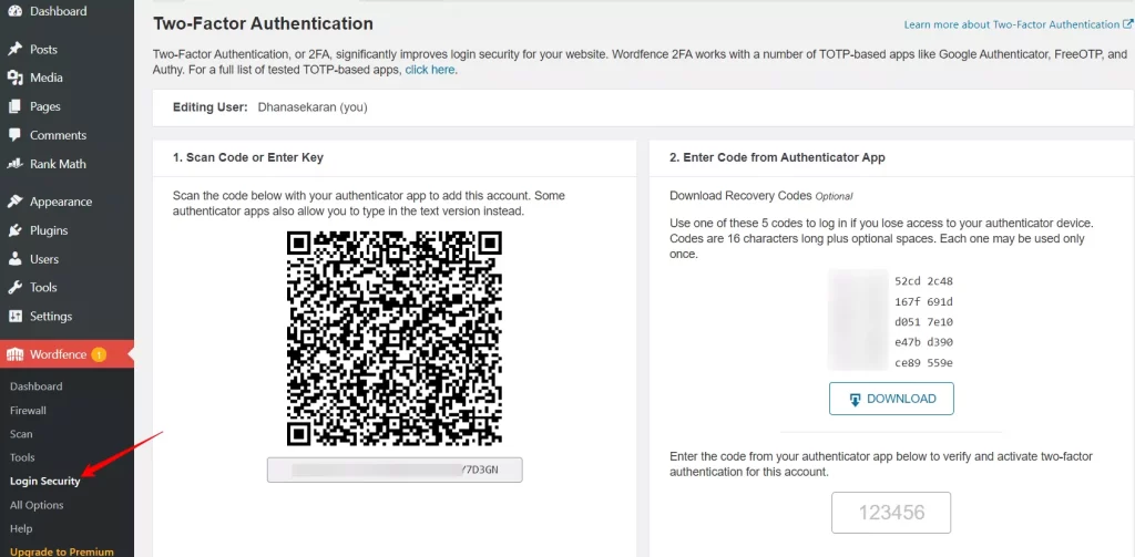 Two-Factor-Authentication-‹-Login-Security-WordPress