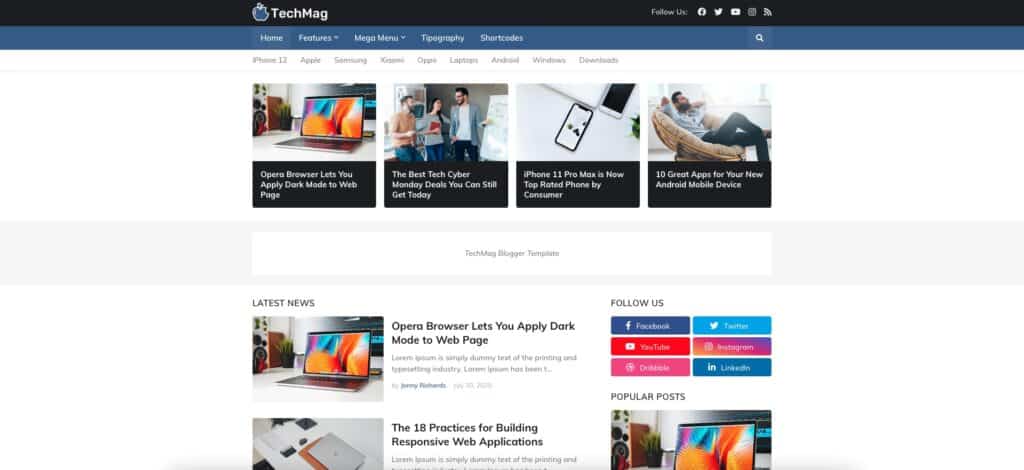 TechMag Blogger Template