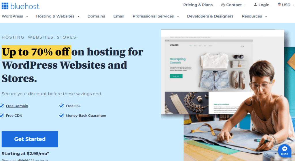 bluehost - best shared hosting providers