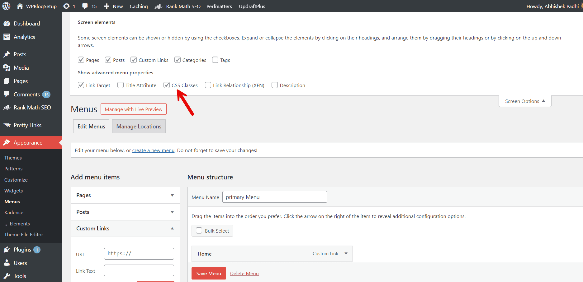 How To Add A Button In Navigation Menu Of WordPress | WPBlogSetup