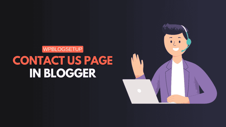 Contact us page in Blogger